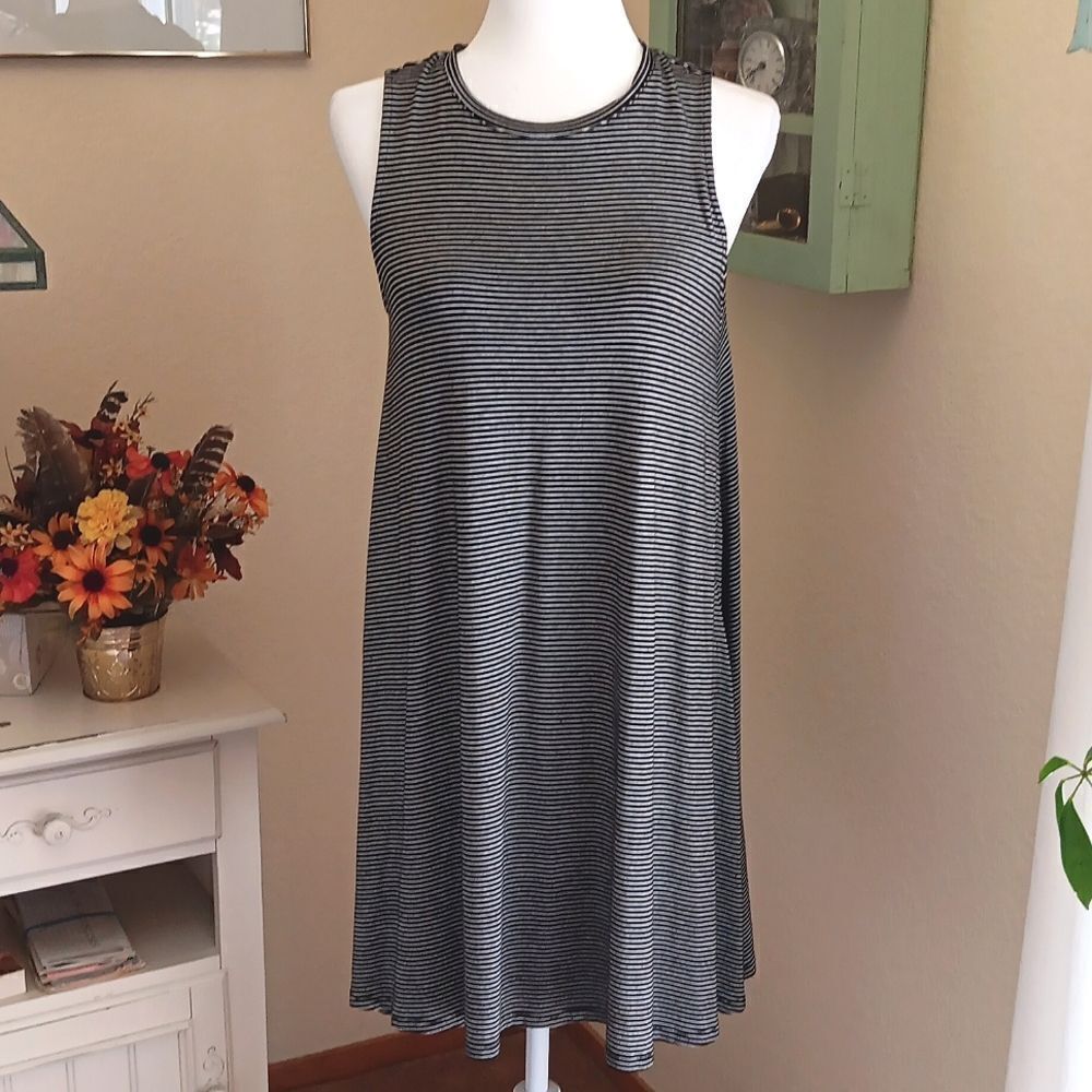 Charlie Paige Striped Swing Dress